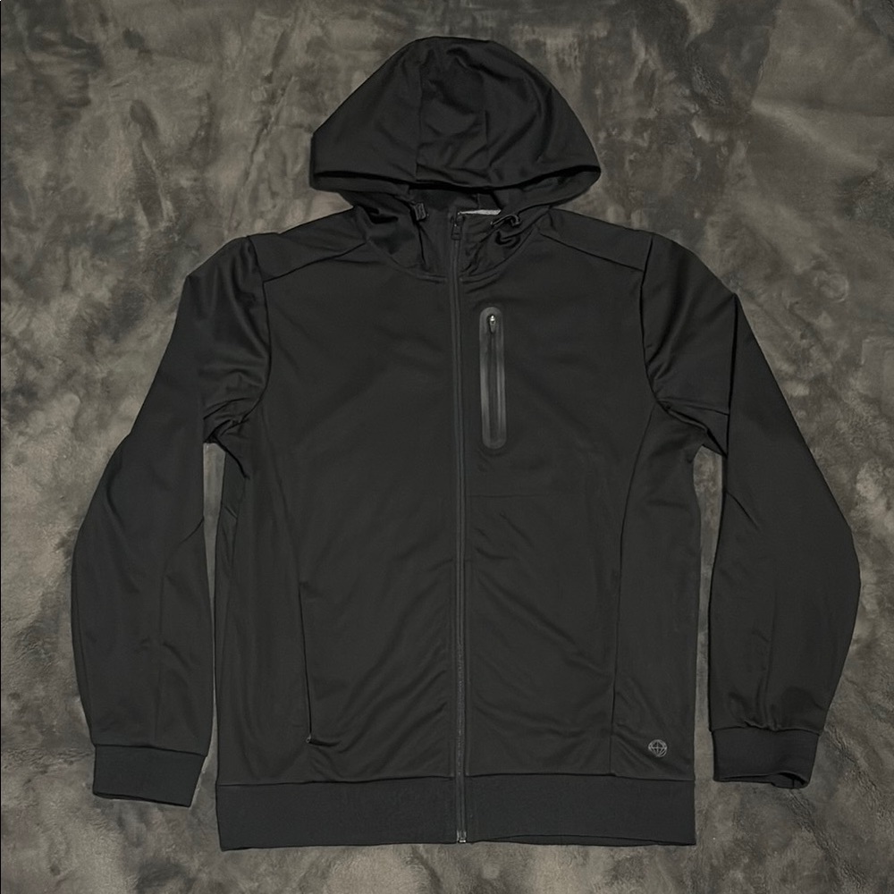 Mondetta Black Windbreaker Hooded Jacket